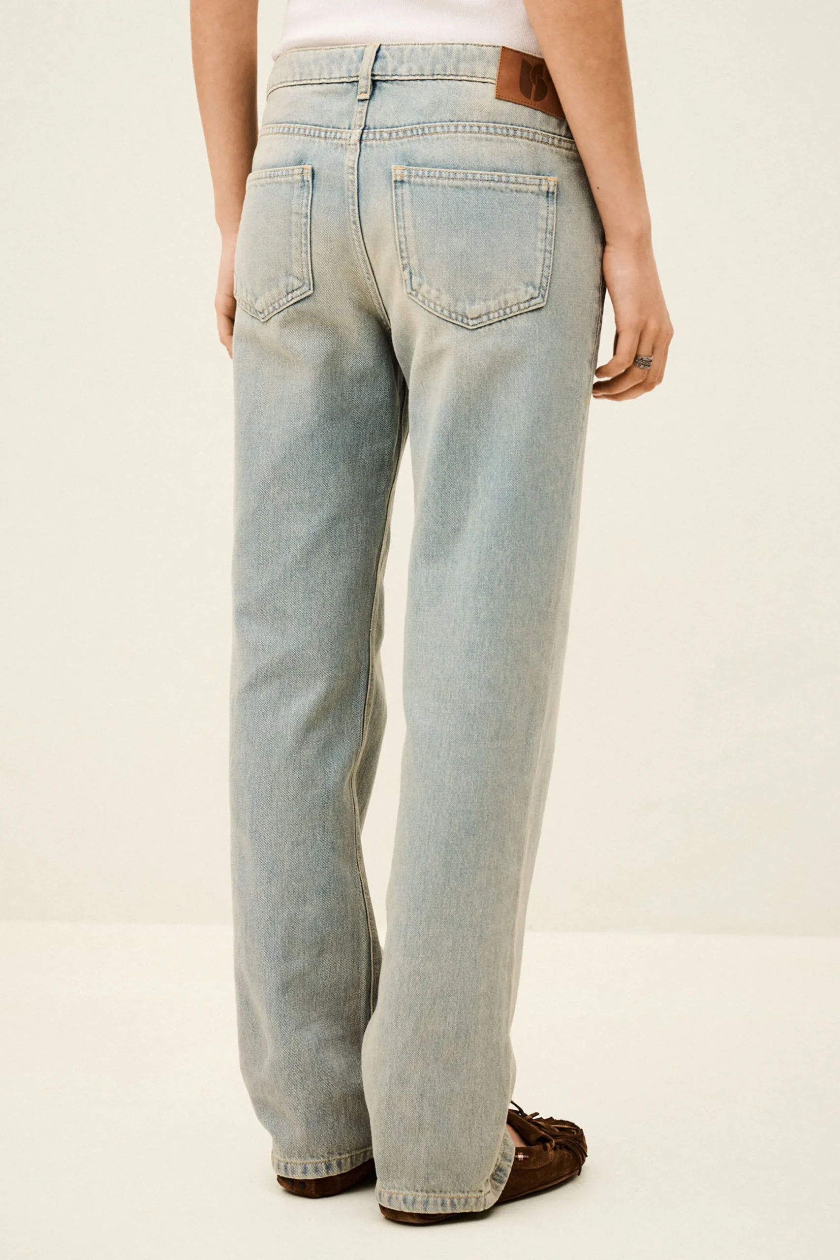 Ba&Sh CENOS pantalon droit taille BLEU Hot