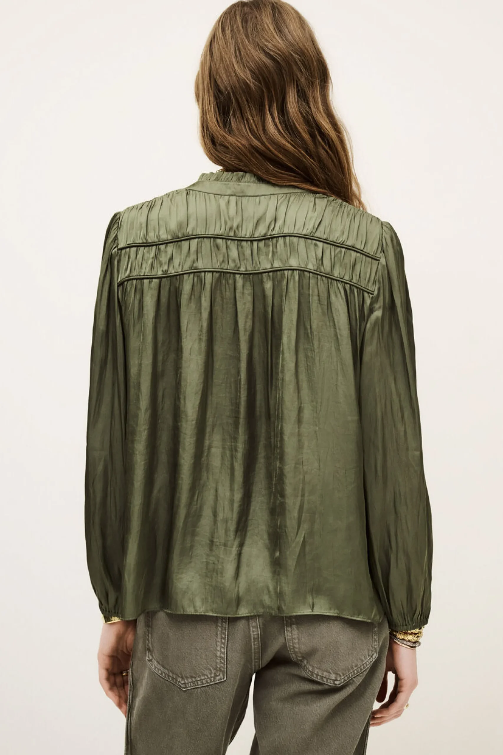 Ba&Sh CESSIA chemise manches longues VERT Hot