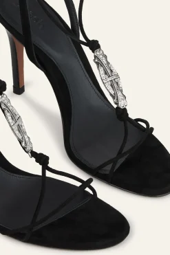 Ba&Sh CHAYA sandales plates cuir NOIR