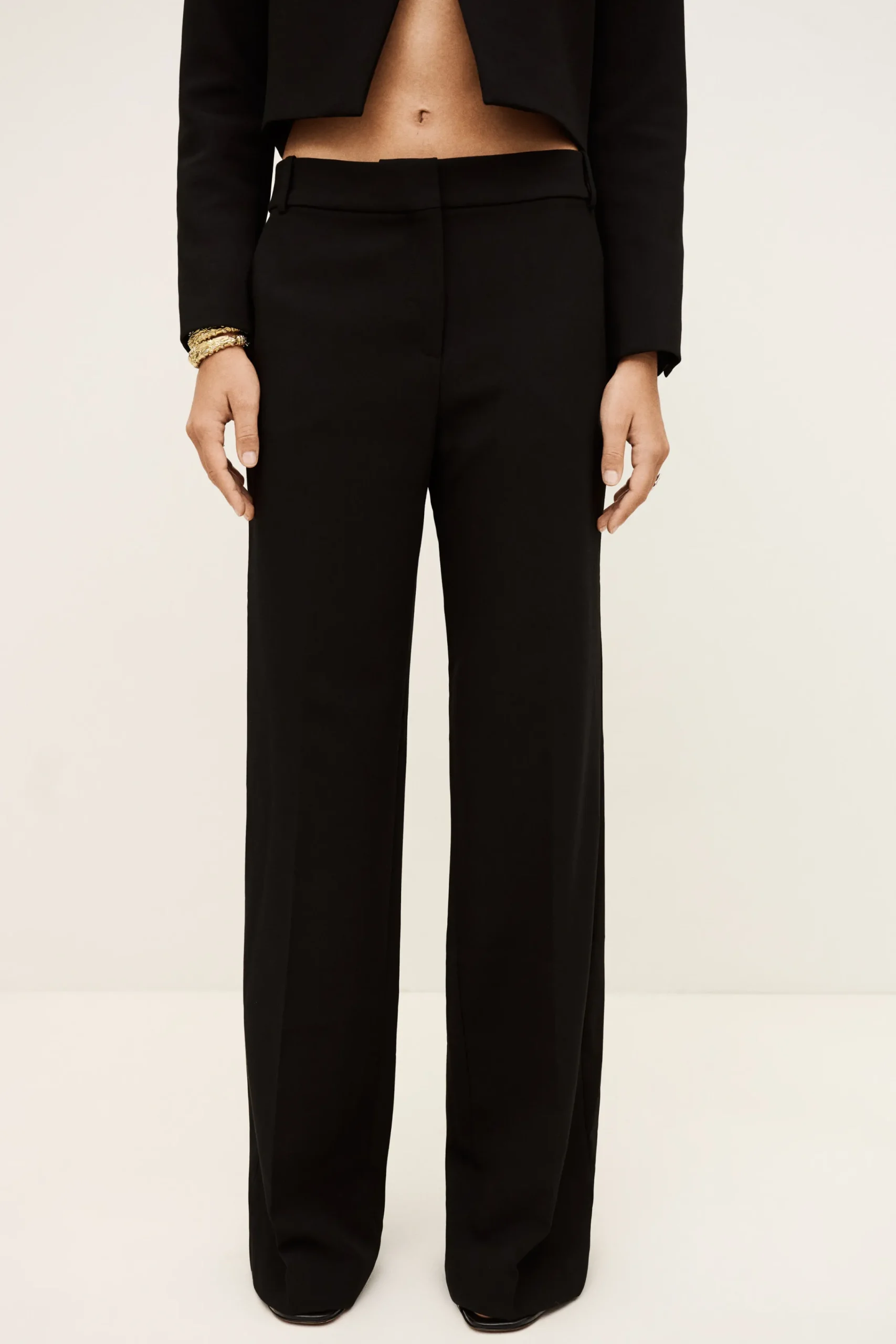Ba&Sh CHAZA pantalon droit NOIR