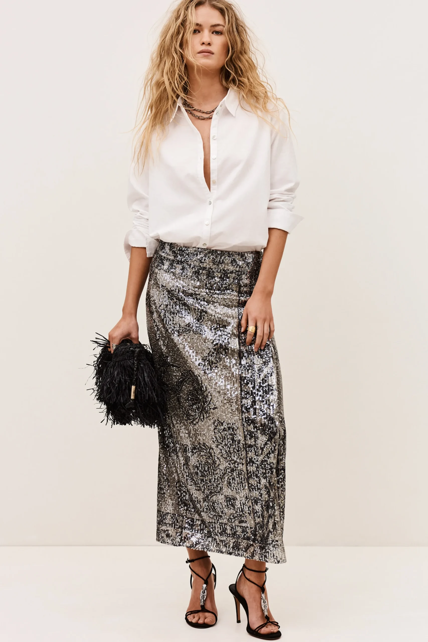 Ba&Sh CHIREN chemise coton BLANC