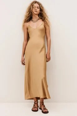 Ba&Sh CIANA robe midi MARRON Clearance