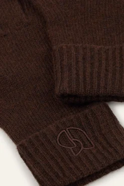 Ba&Sh CIMON gants cachemire MARRON Sale