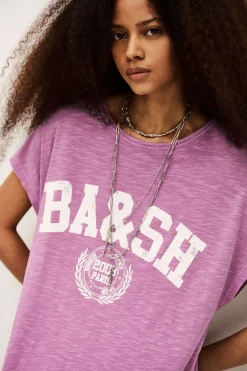 Ba&Sh CIVIA robe t-shirt ROSE Sale