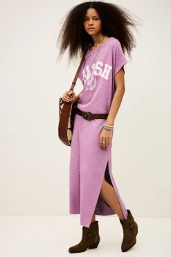 Ba&Sh CIVIA robe t-shirt ROSE Sale