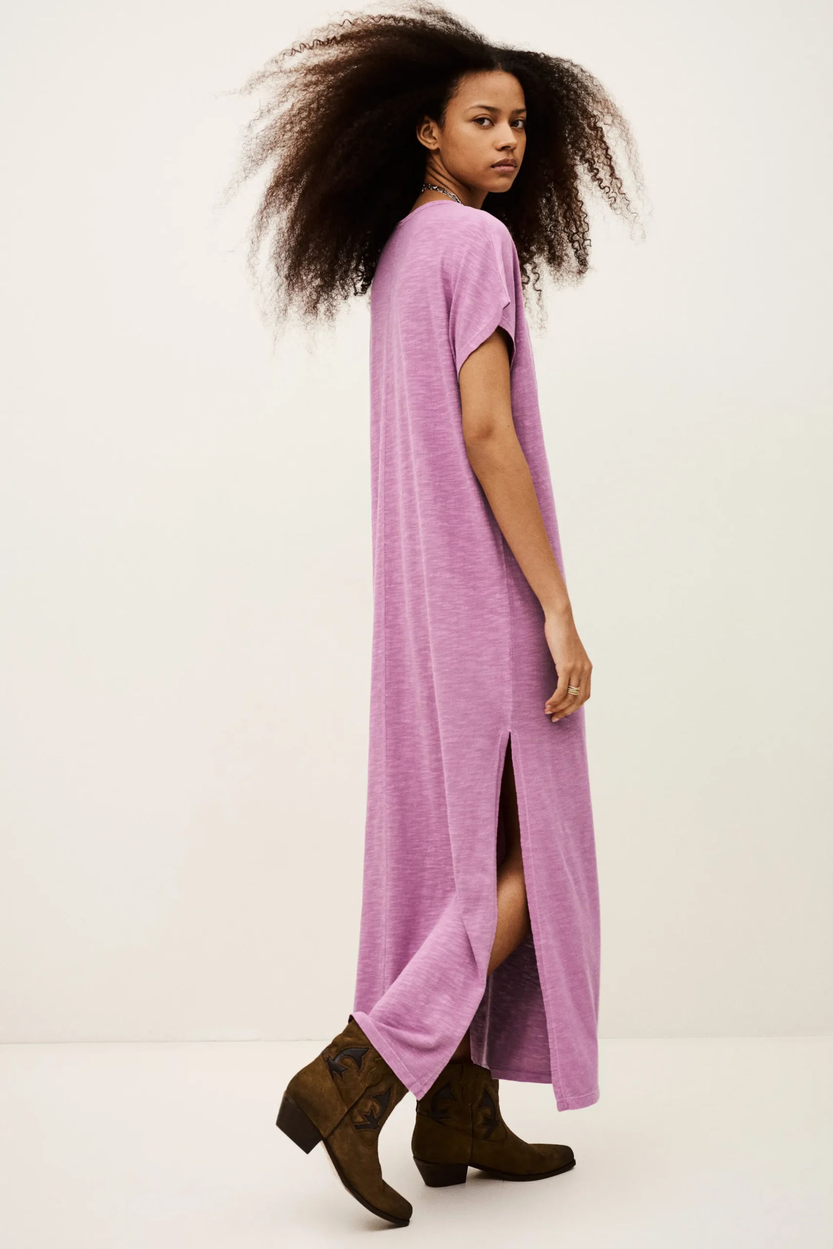 Ba&Sh CIVIA robe t-shirt ROSE Sale