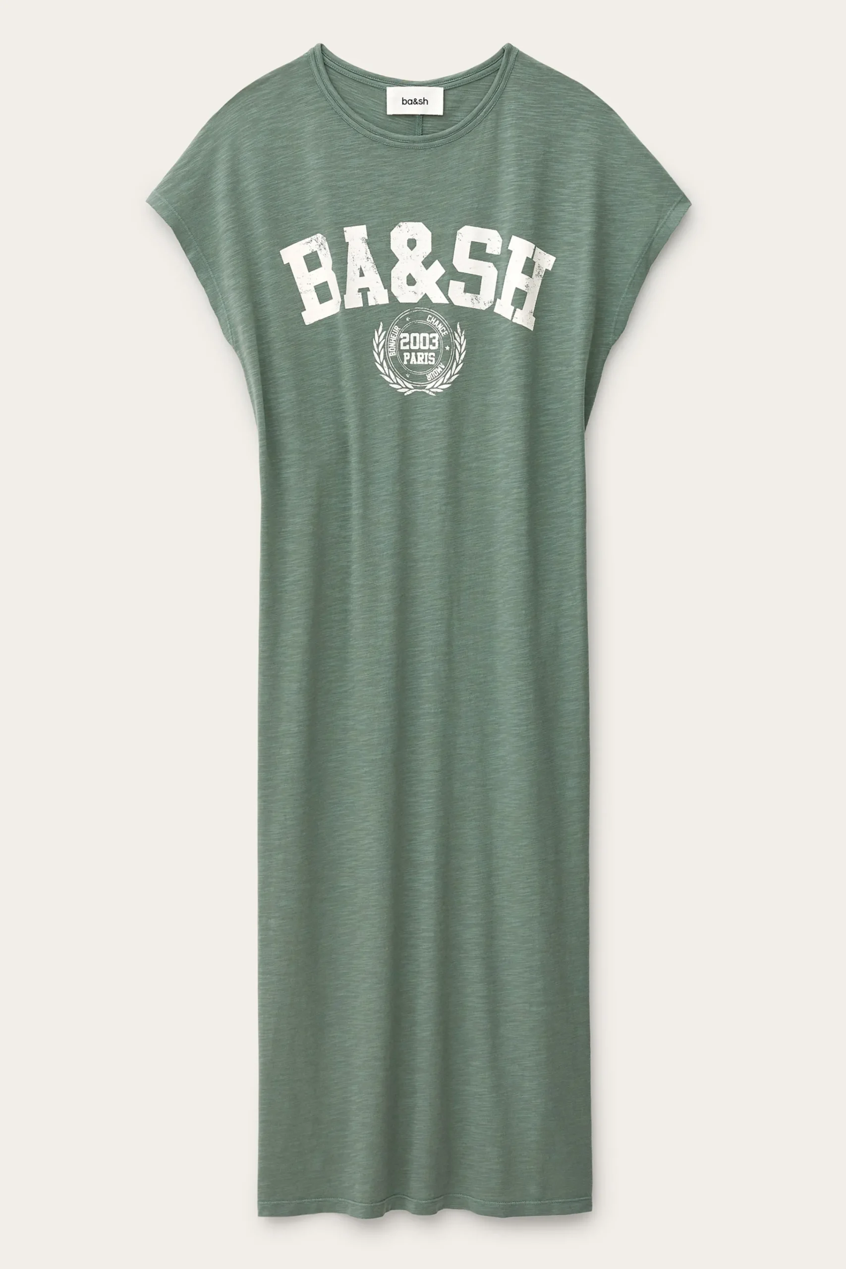 Ba&Sh CIVIA robe t-shirt VERT