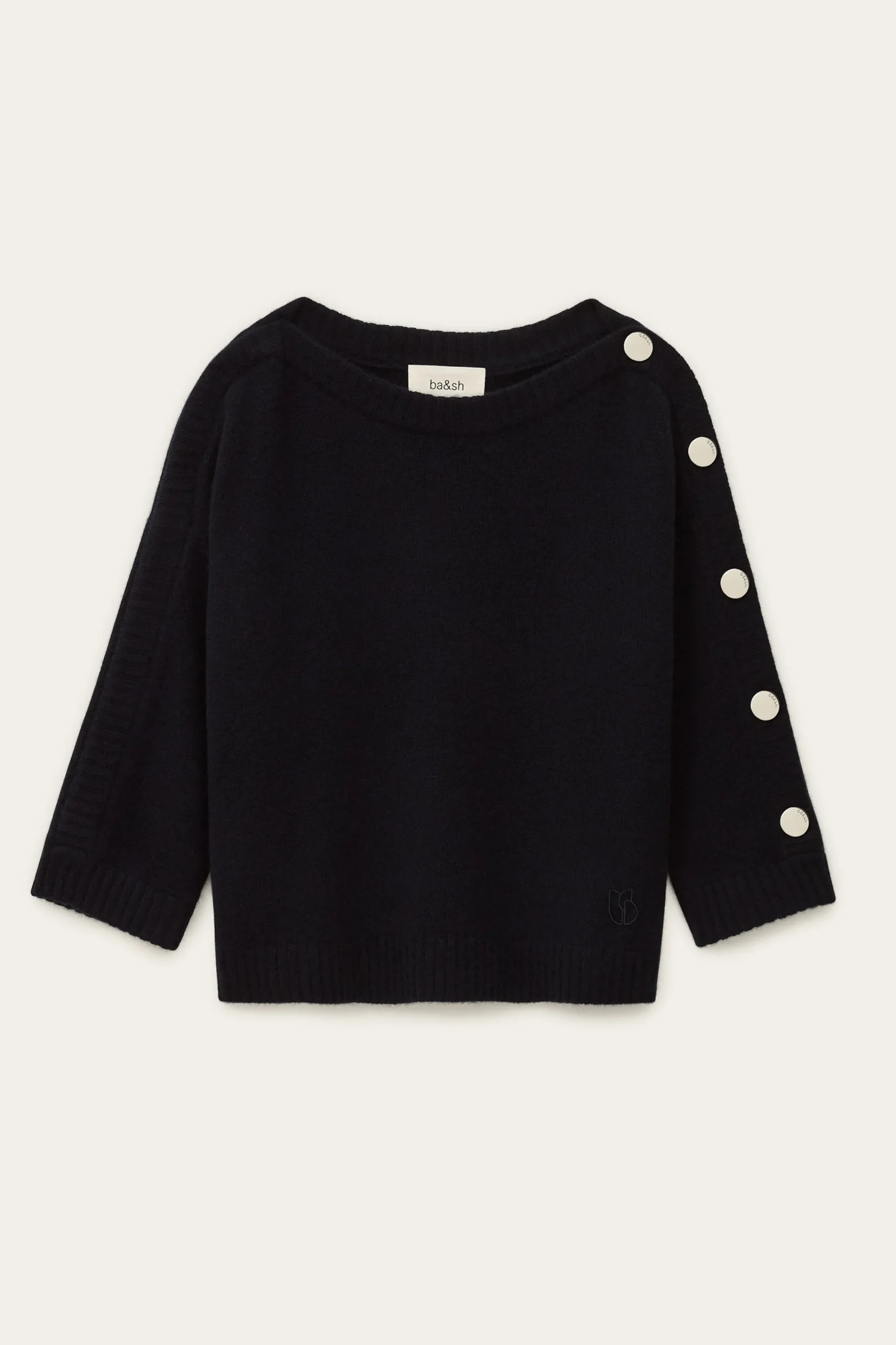 Ba&Sh CLASSY pull cachemire bateau BLEU Clearance
