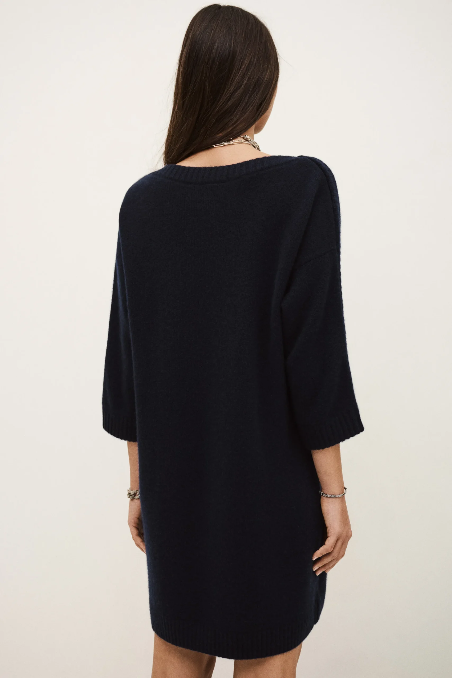 Ba&Sh COLEEN robe pull cachemire BLEU