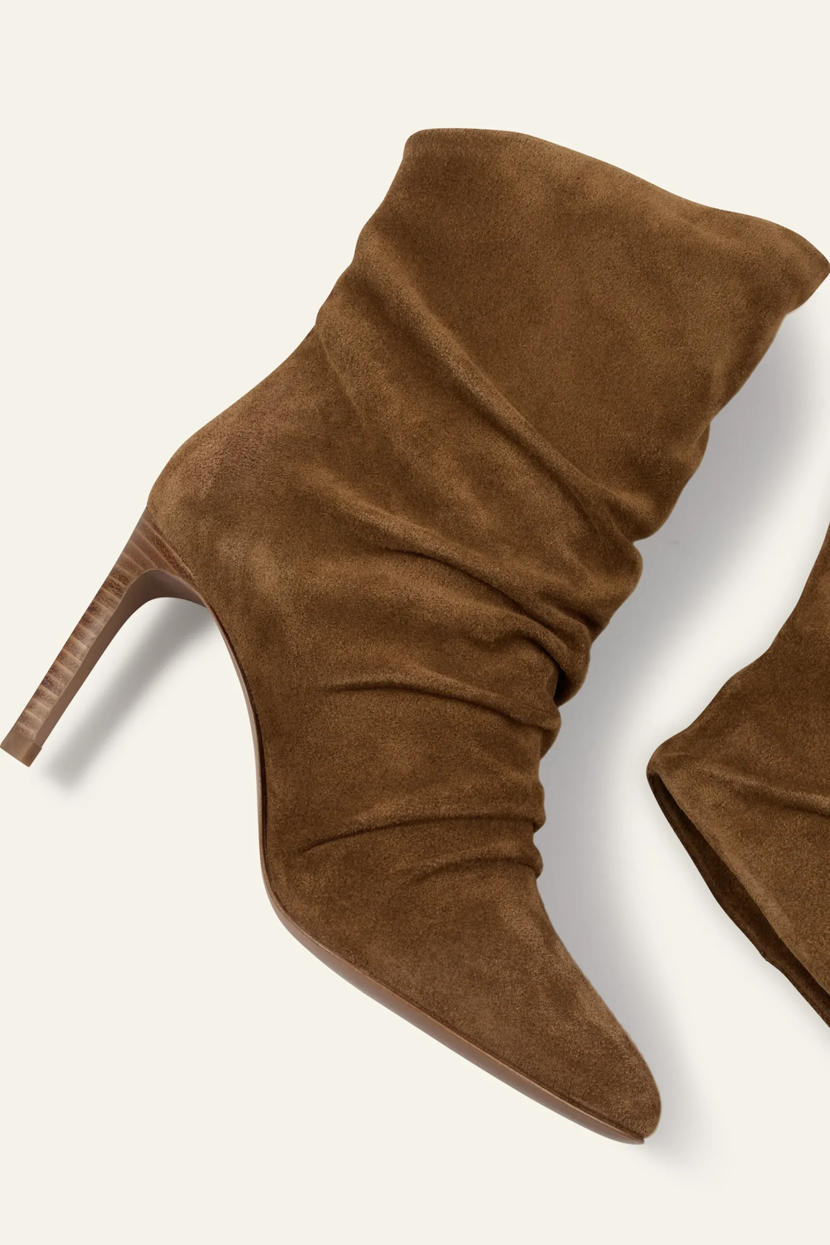 Ba&Sh COLIVIA bottines talons daim MARRON New