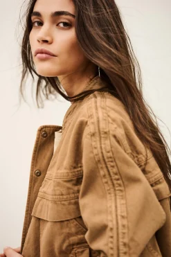 Ba&Sh COLY veste saharienne MARRON Hot