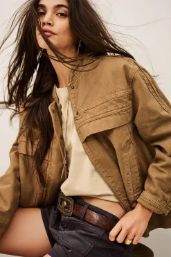 Ba&Sh COLY veste saharienne MARRON Hot