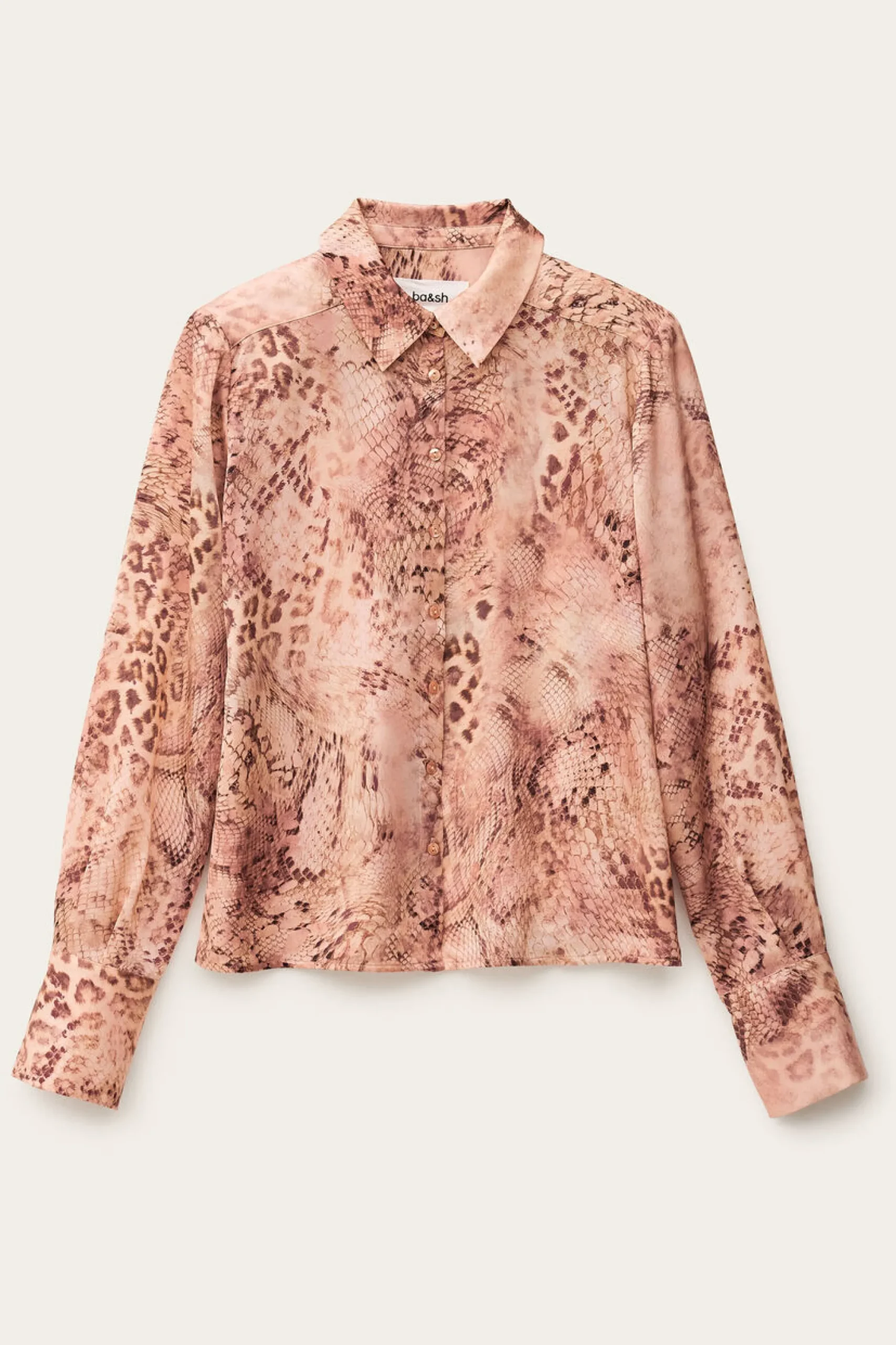Ba&Sh CORNELIA chemise épaulée imprimée ROSE Outlet