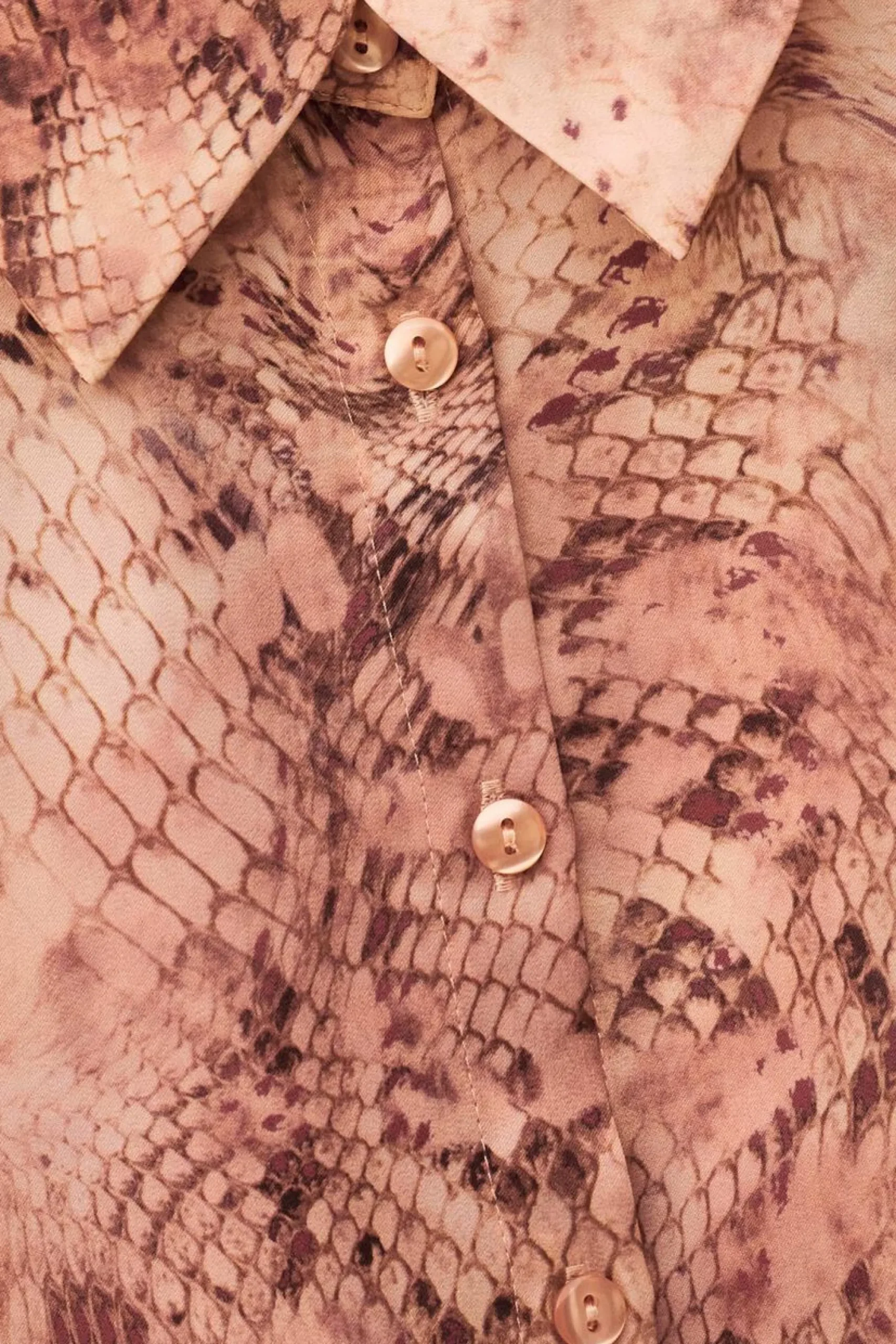 Ba&Sh CORNELIA chemise épaulée imprimée ROSE Outlet