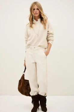 Ba&Sh CORVY pull croppé BEIGE Sale