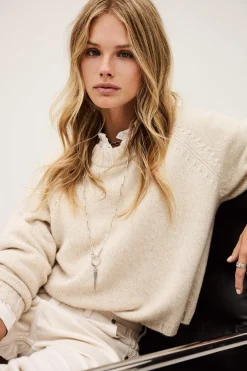 Ba&Sh CORVY pull croppé BEIGE Sale