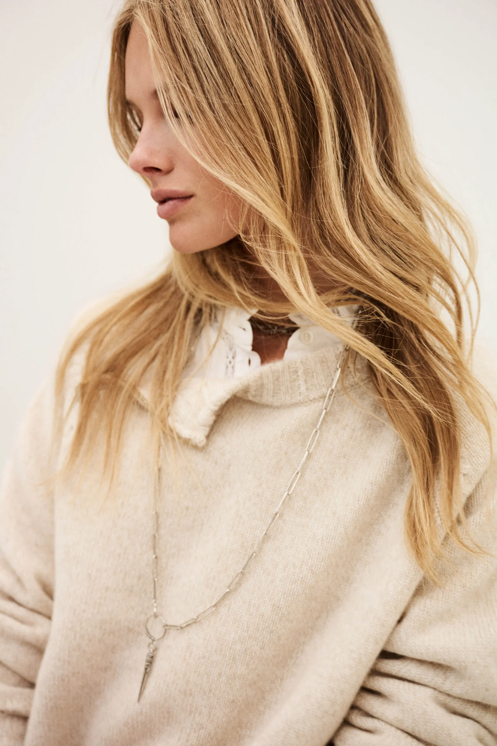 Ba&Sh CORVY pull croppé BEIGE Sale