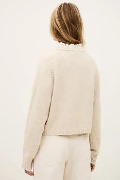 Ba&Sh CORVY pull croppé BEIGE Sale