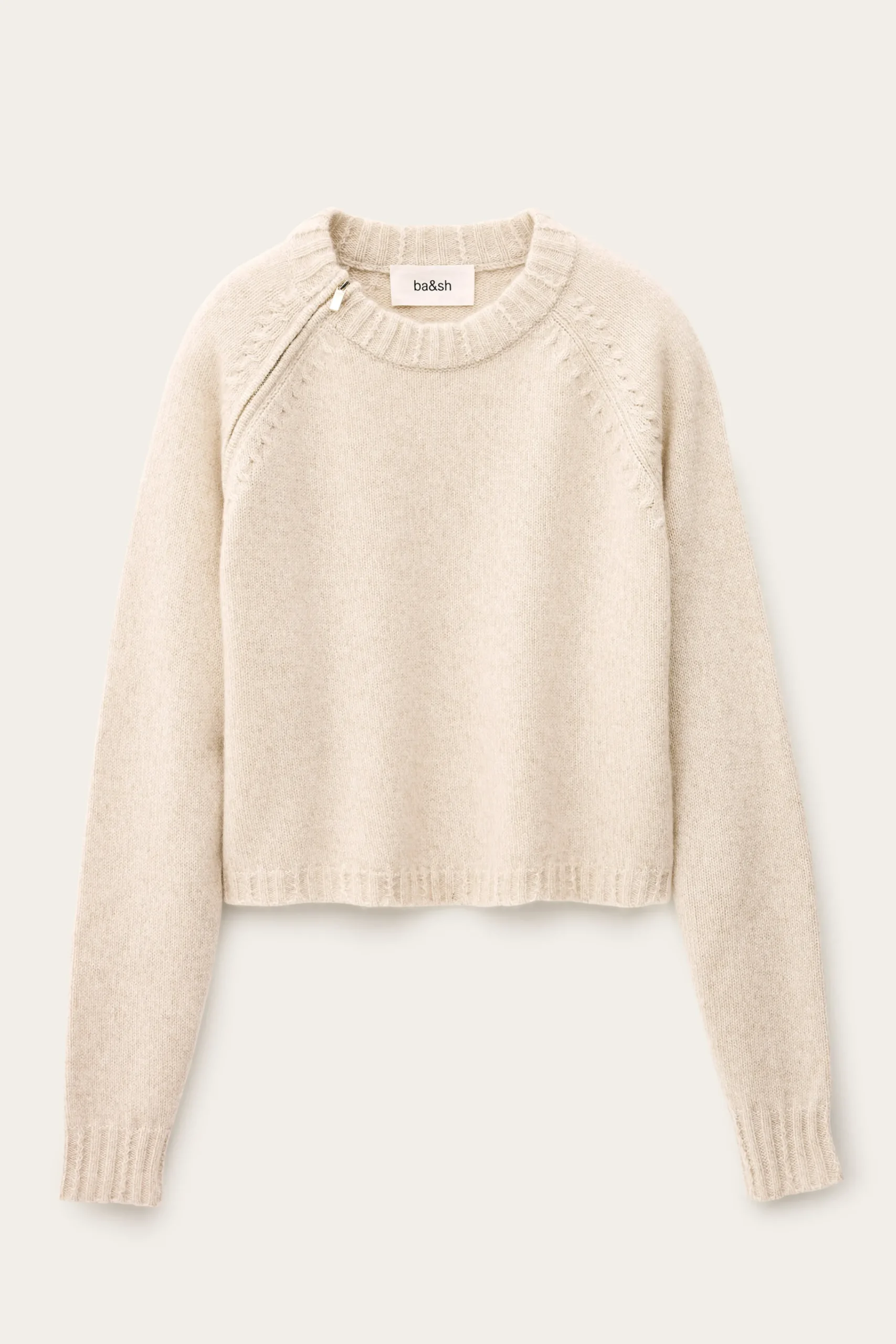 Ba&Sh CORVY pull croppé BEIGE Sale