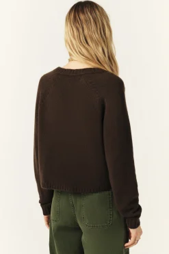 Ba&Sh CORVY pull manches longues MARRON New