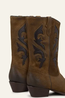 Ba&Sh CURTIS bottines daim MARRON Online
