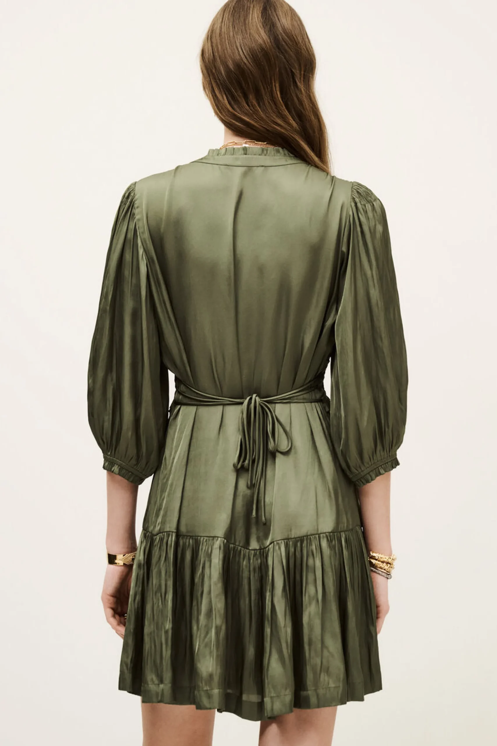 Ba&Sh CYRIALA robe courte VERT Best