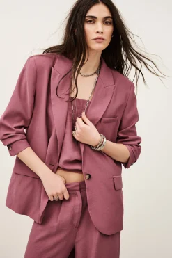 Ba&Sh DALENA veste tailleur ROSE Outlet