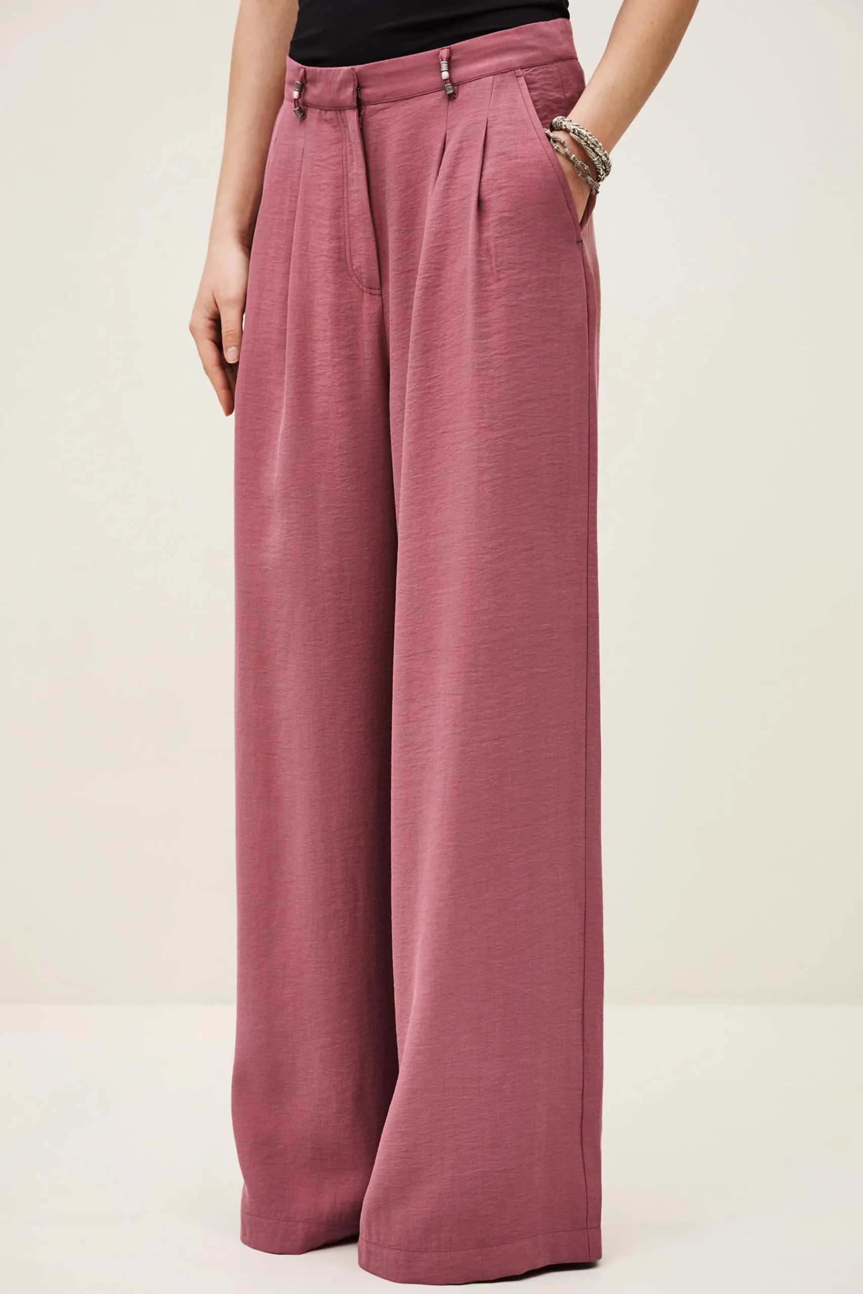 Ba&Sh DEANA pantalon droit ROSE Outlet