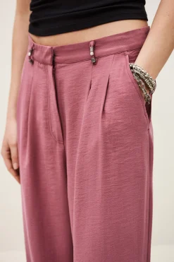 Ba&Sh DEANA pantalon droit ROSE Outlet