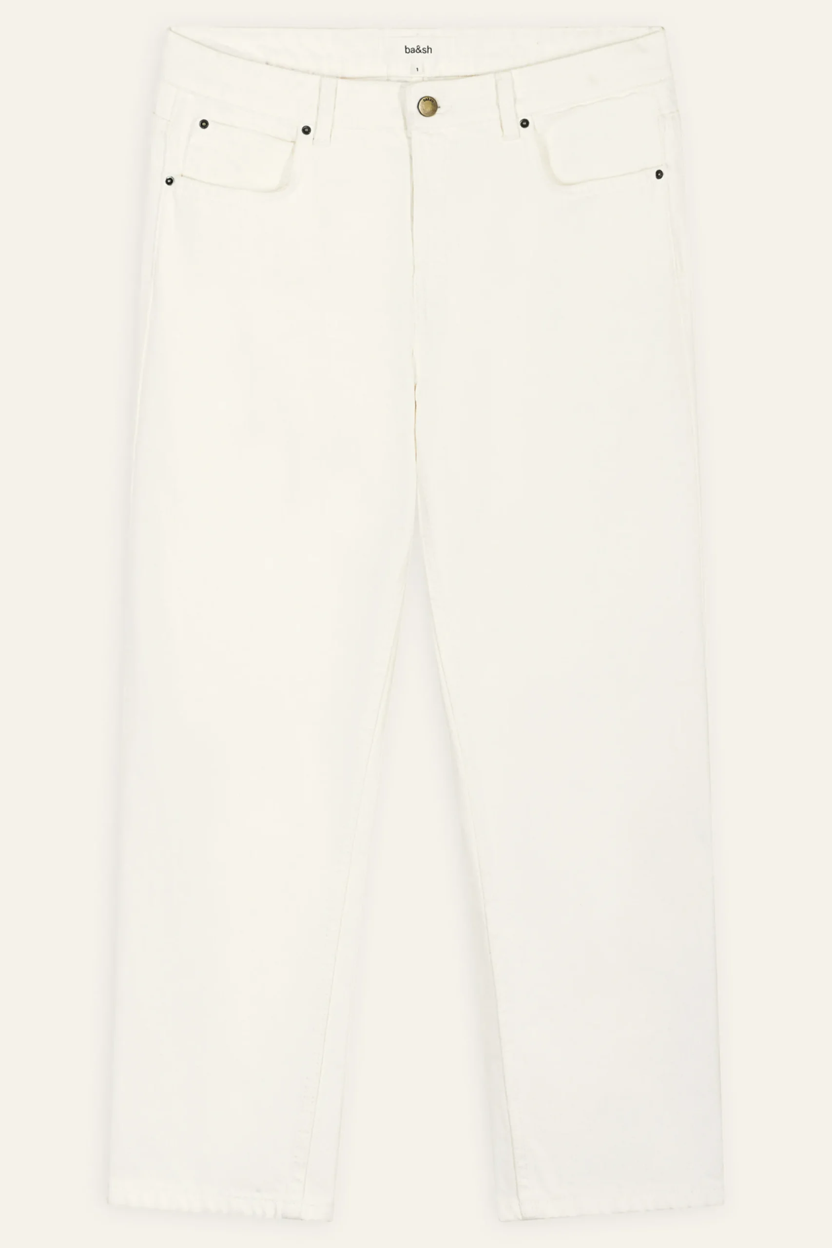 Ba&Sh DEVON Jeans straight BLANC Hot
