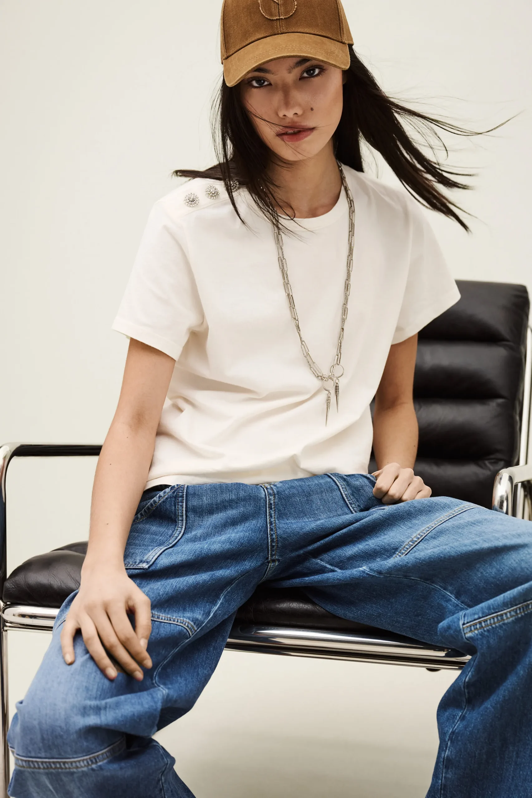 Ba&Sh ELMER tee-shirt manches courtes ECRU Online