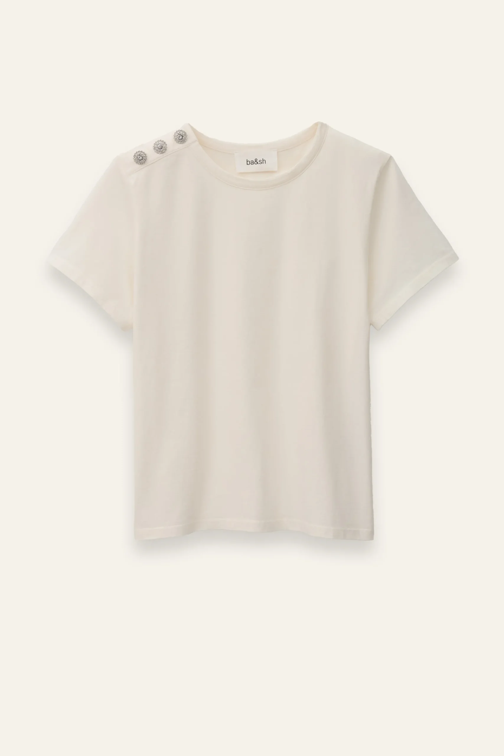 Ba&Sh ELMER tee-shirt manches courtes ECRU Online