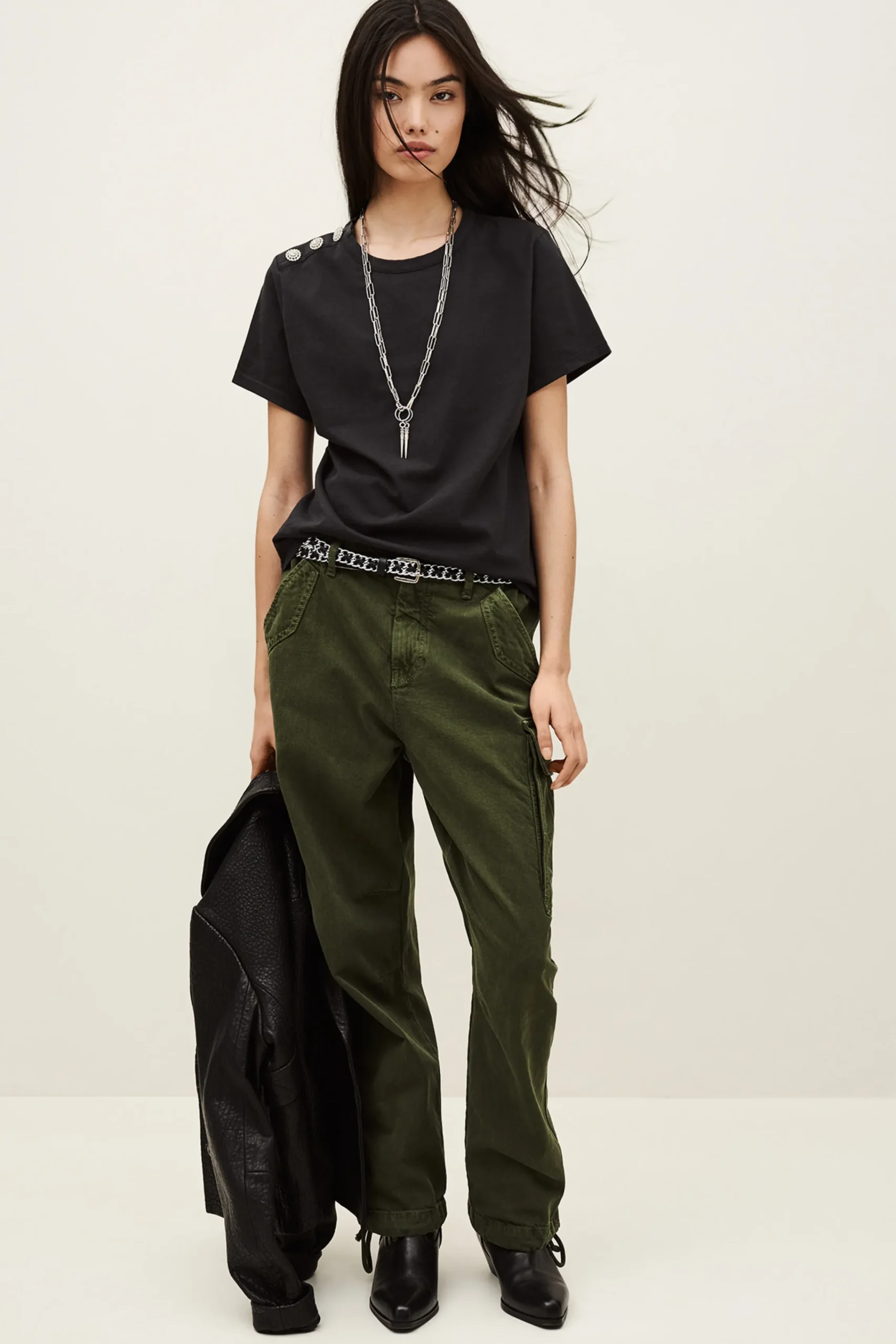 Ba&Sh ELMER tee-shirt manches courtes GRIS