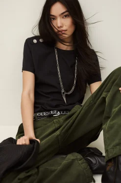 Ba&Sh ELMER tee-shirt manches courtes GRIS