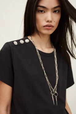Ba&Sh ELMER tee-shirt manches courtes GRIS