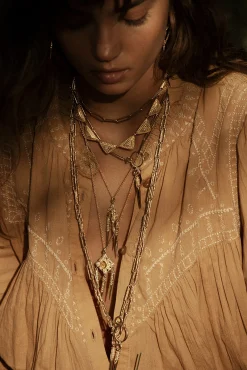 Ba&Sh ELURU collier style ethnique DORE Sale