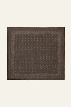 Ba&Sh FARY Foulard imprimé bandana MARRON Sale