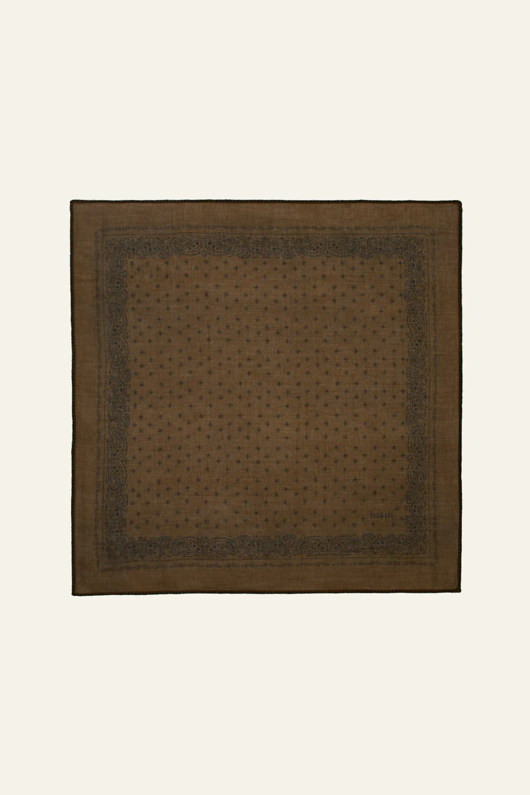 Ba&Sh FARY Foulard imprimé bandana VERT Outlet