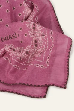 Ba&Sh FARY Foulard imprimé bandana ROSE New
