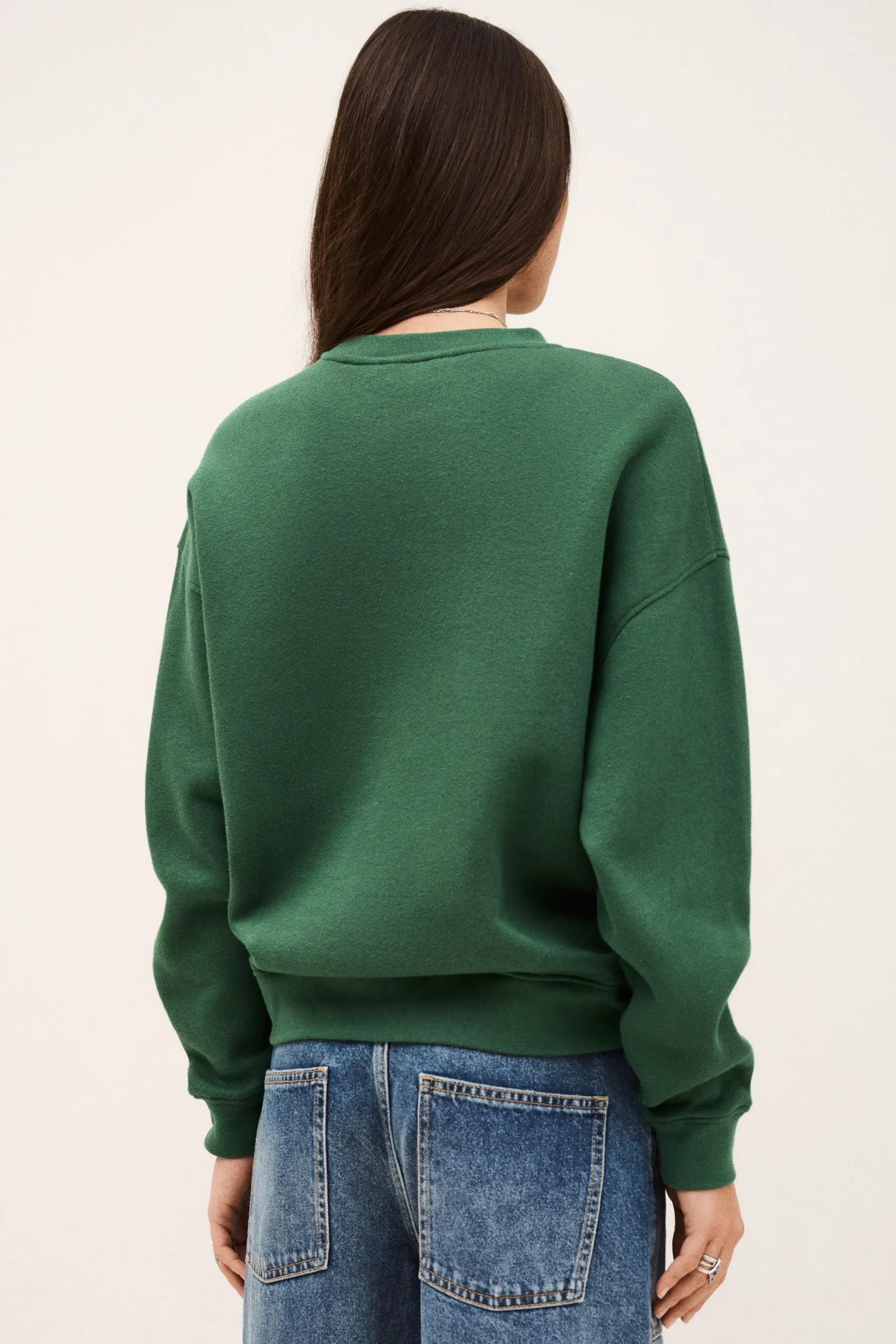Ba&Sh FENJA sweat-shirt col rond VERT New