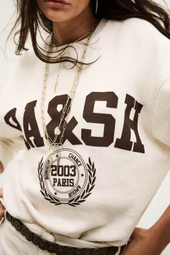 Ba&Sh FENJA sweatshirt manches longues BEIGE Sale