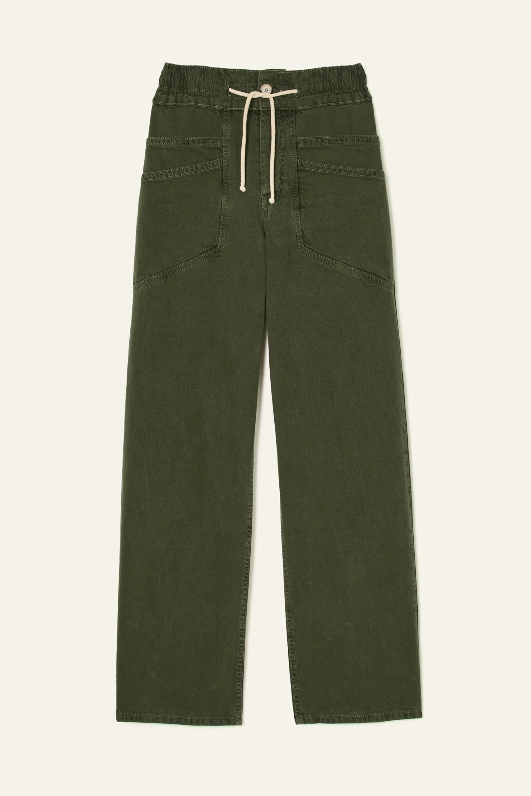 Ba&Sh FIMA pantalon droit ample VERT Best