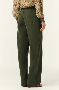 Ba&Sh FIMA pantalon droit ample VERT Best
