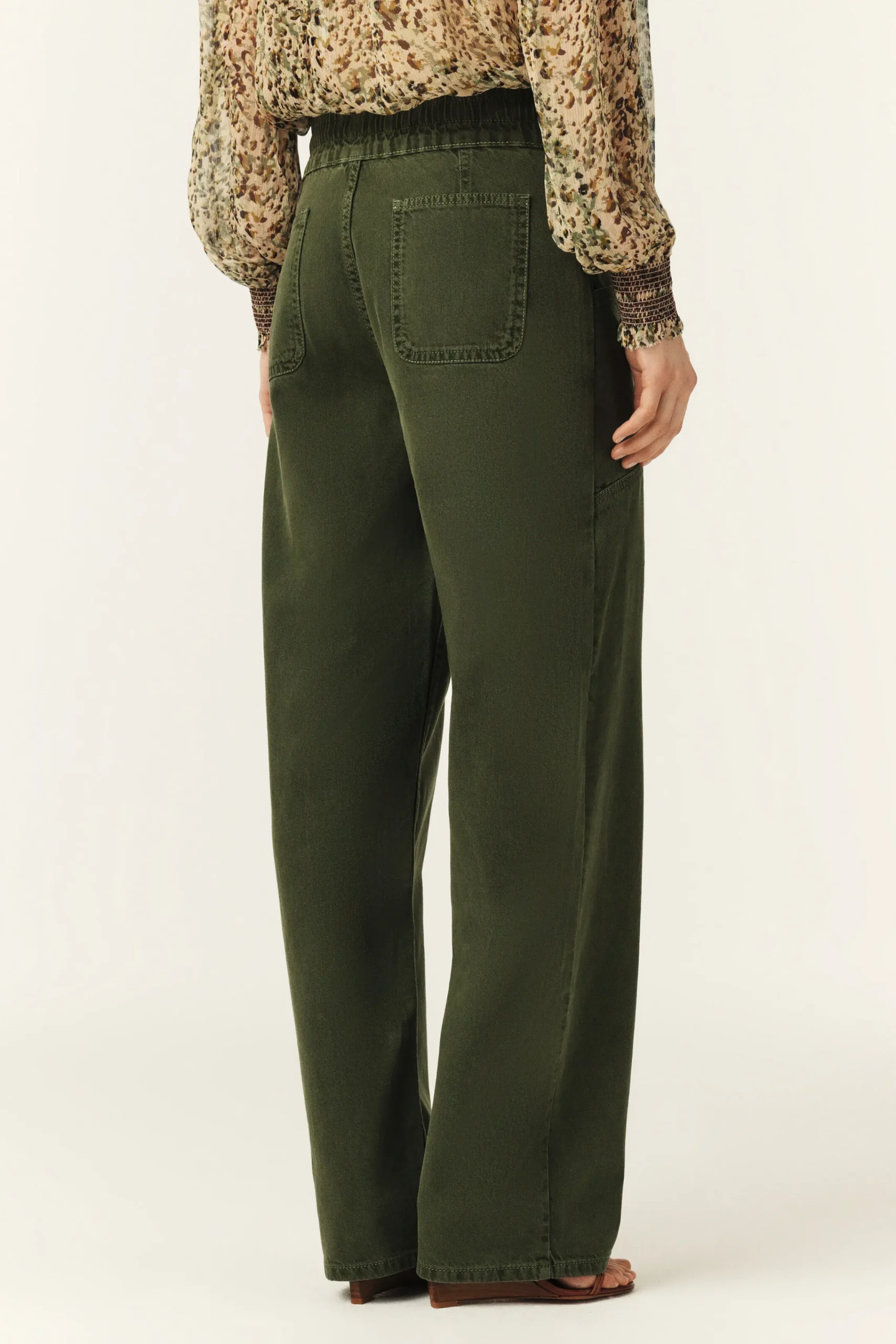 Ba&Sh FIMA pantalon droit ample VERT Best