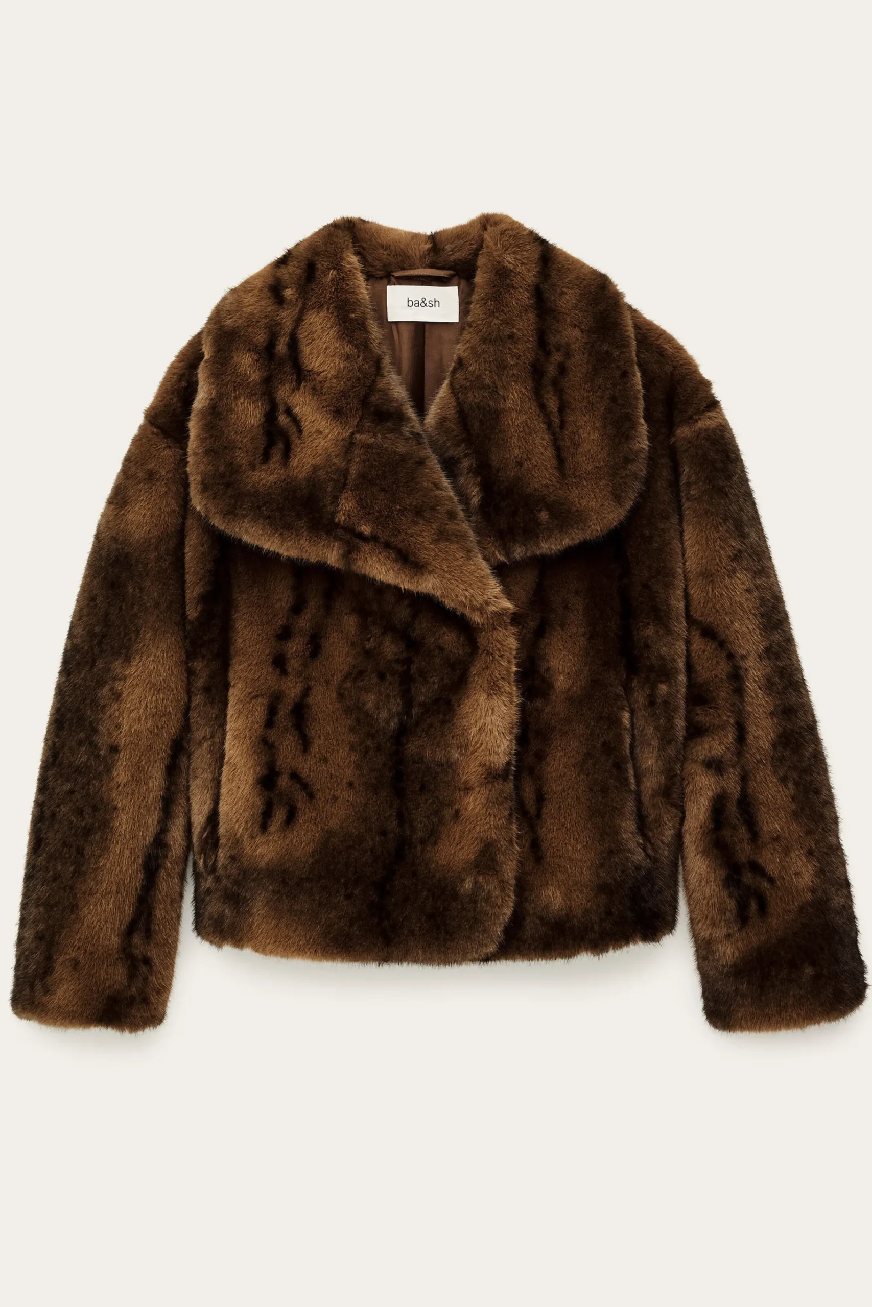 Ba&Sh FOXY manteau fausse fourrure MARRON Best
