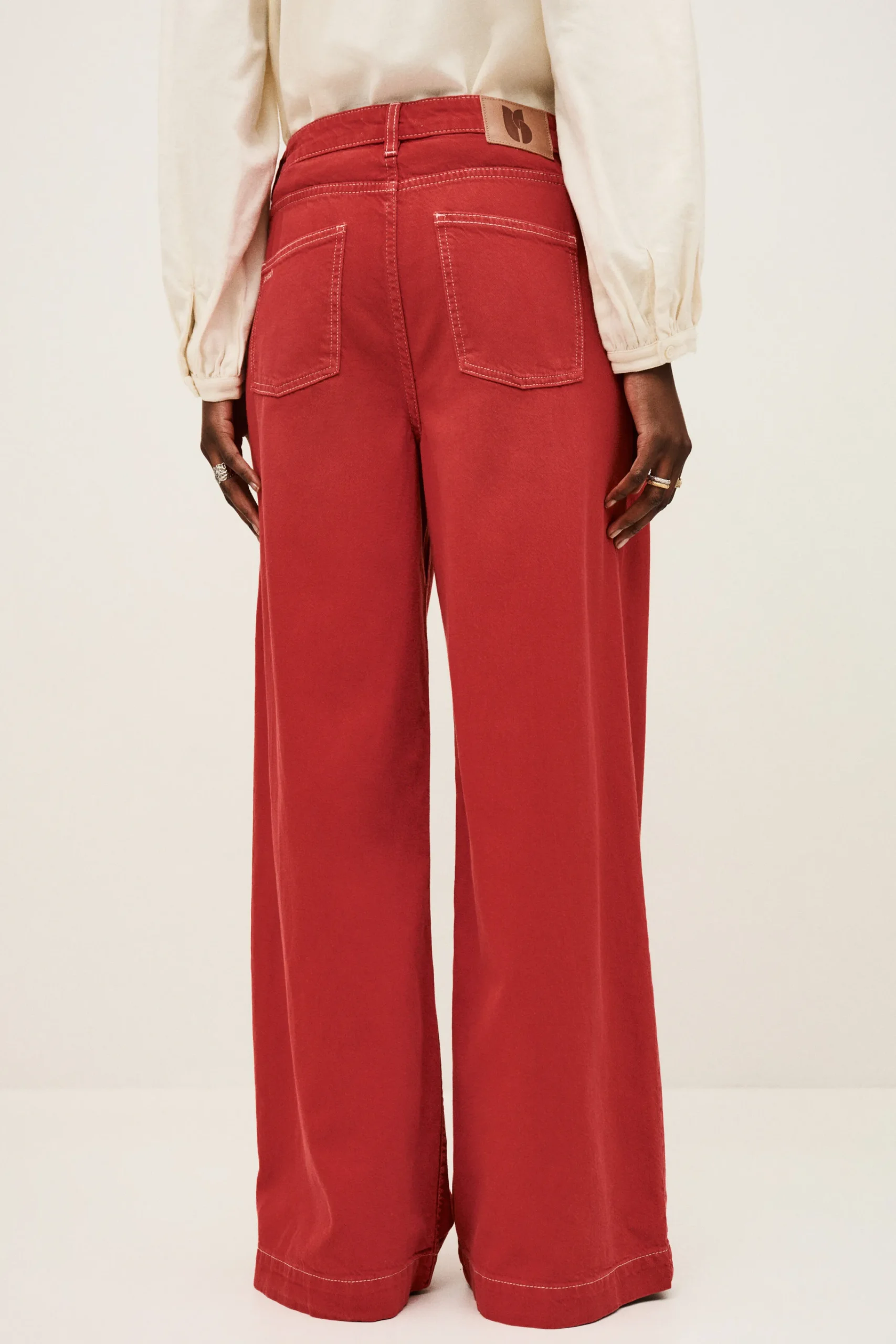 Ba&Sh FUSC modèle esprit denim ROUGE Discount