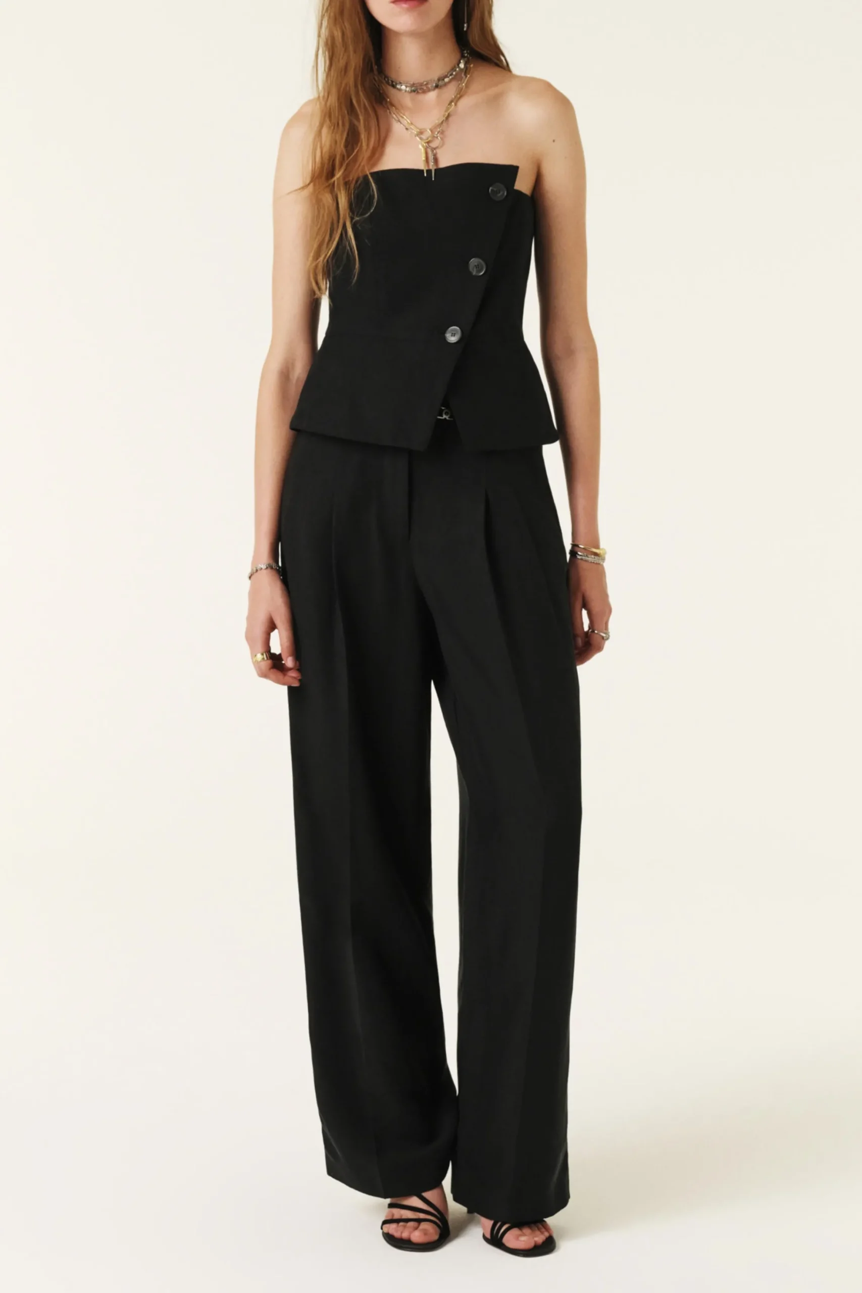 Ba&Sh GADWIN pantalon chic 225 € NOIR Outlet