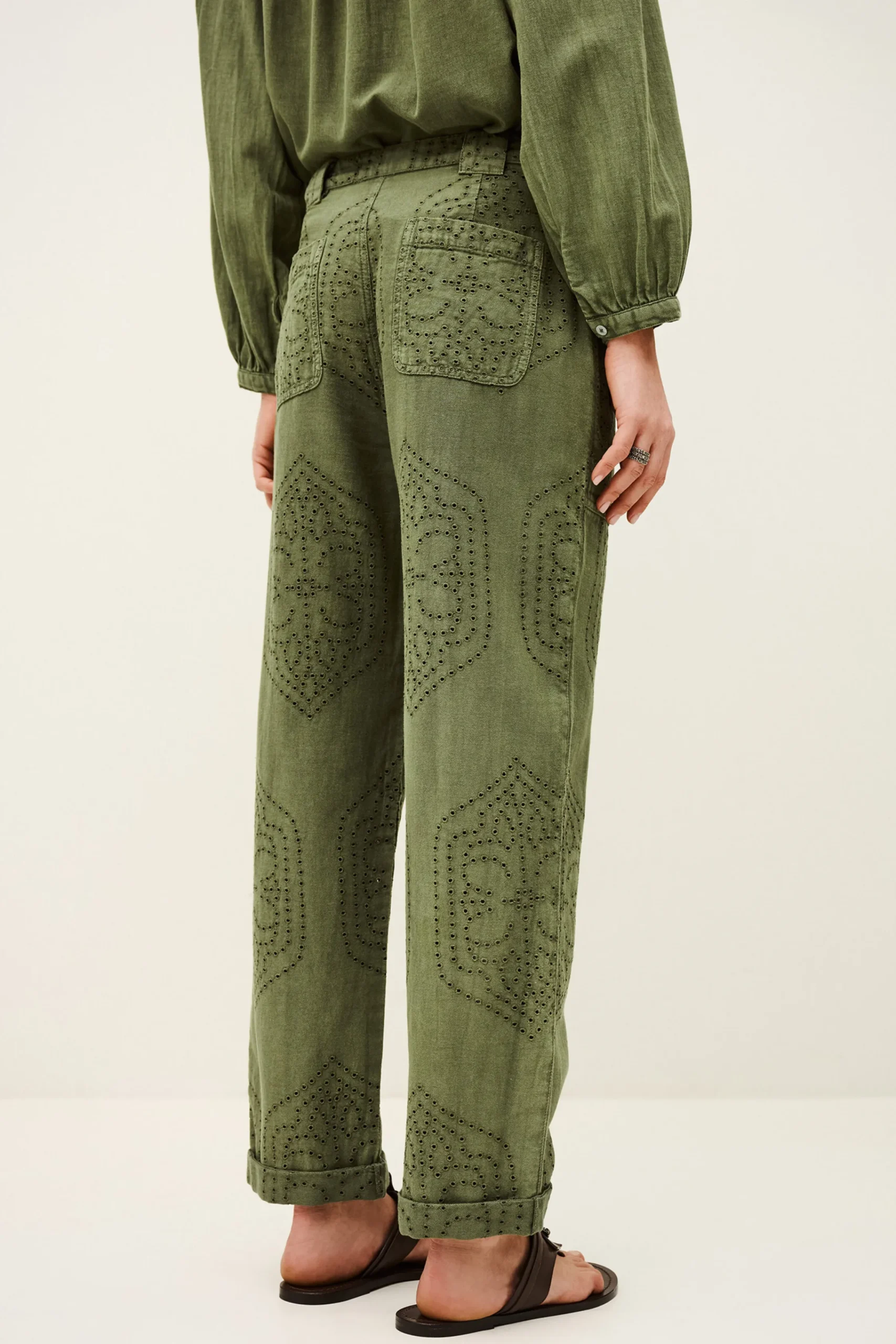 Ba&Sh GIANY pantalon carotte VERT Outlet