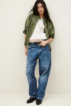 Ba&Sh GILDA blouse brodée VERT Discount