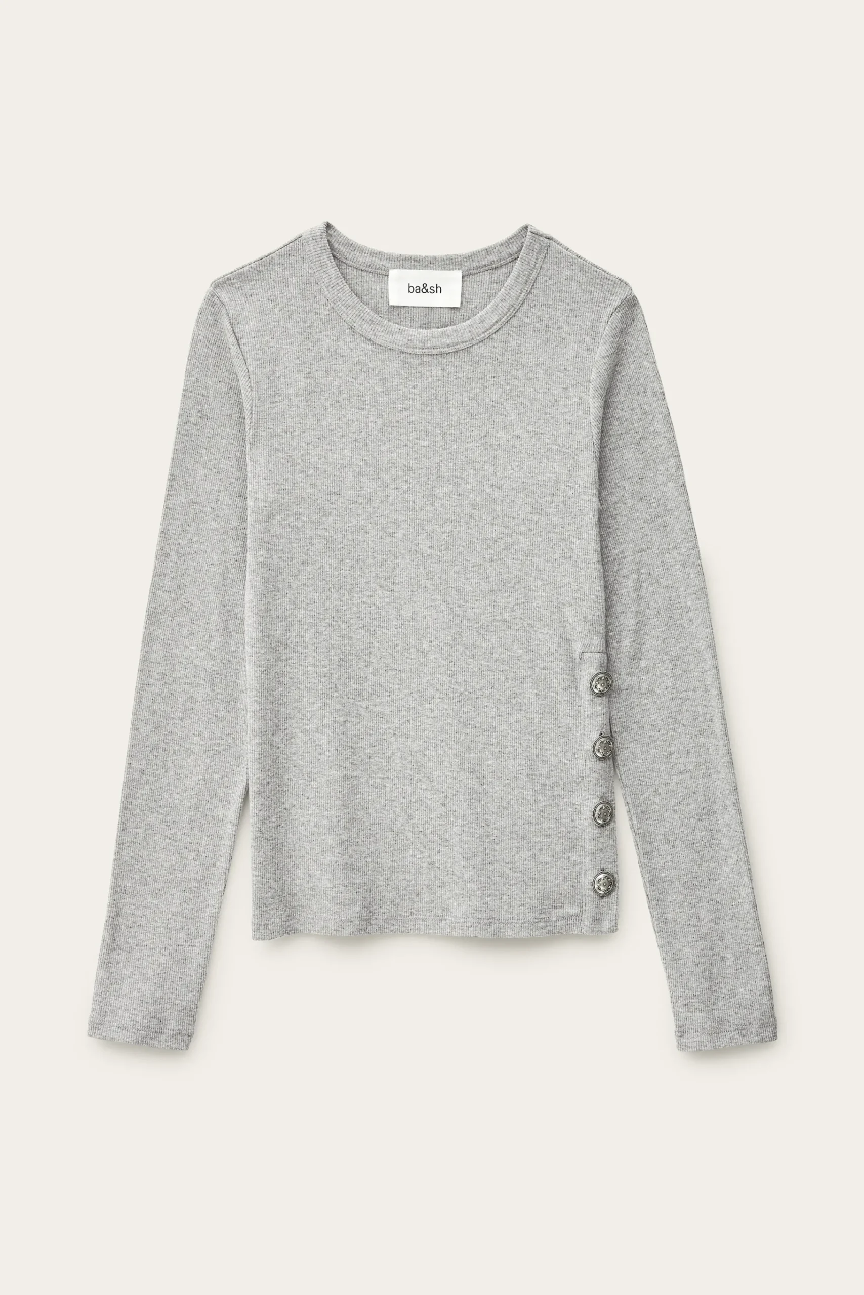Ba&Sh GIULIA tee-shirt manches longues GRIS Best